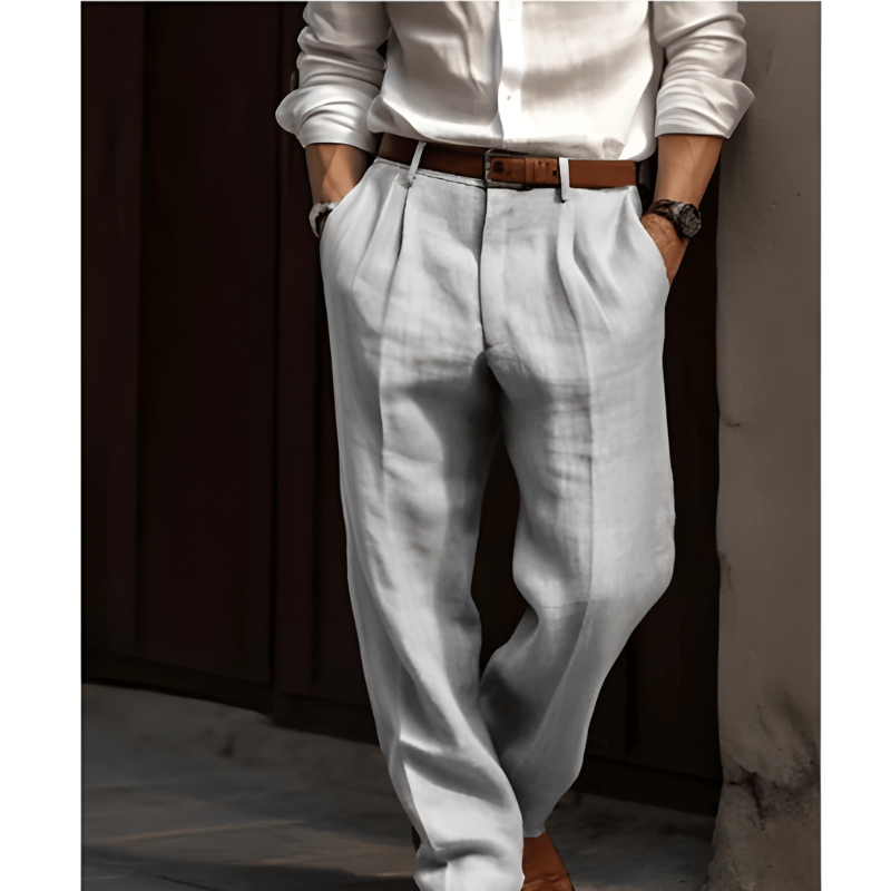 Stylish men's straight cut chinos. Experience neat style & all-day comfort, suitable for all season and versatile fashion.