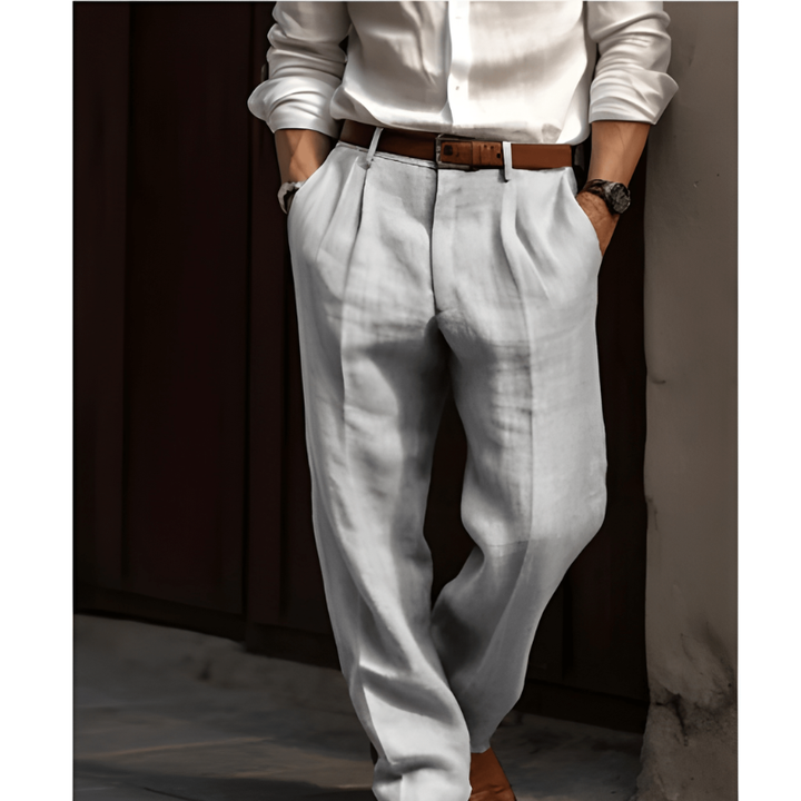 Stylish men's straight cut chinos. Experience neat style & all-day comfort, suitable for all season and versatile fashion.