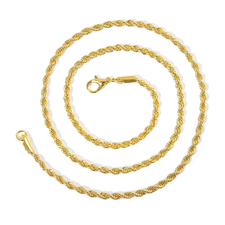 Versatile men's elegant twisted rope chain, perfect as a stylish fashion accessory for any occasion.