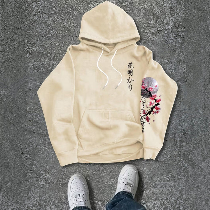 Men's olive green hooded sweatshirt, a durable winter layer for outdoor casual.