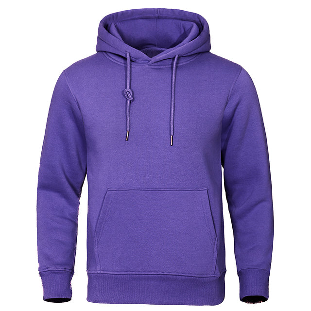 Comfortable men's pullover hoodie, ideal for everyday style and casual men's apparel.
