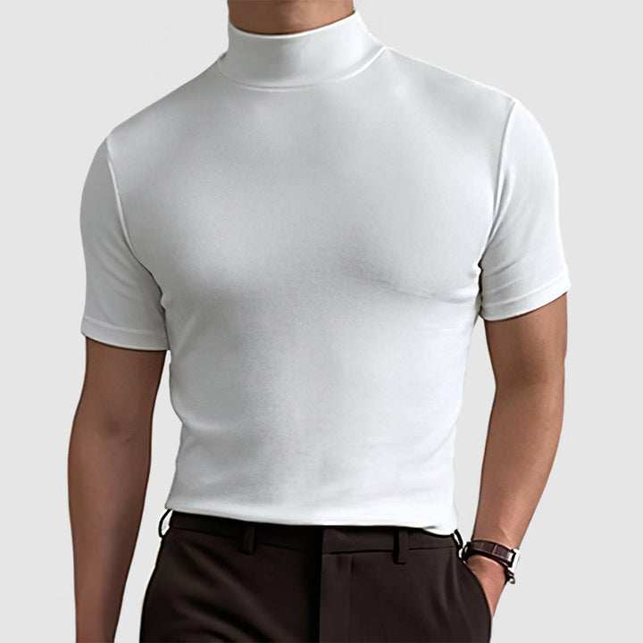 Soft stretch men's t-shirt for everyday comfort & versatile styling in grey.