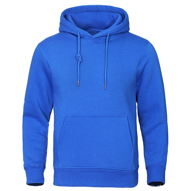 Men's relaxed fit pullover hoodie, comfy long sleeve for everyday warmth & casual style.