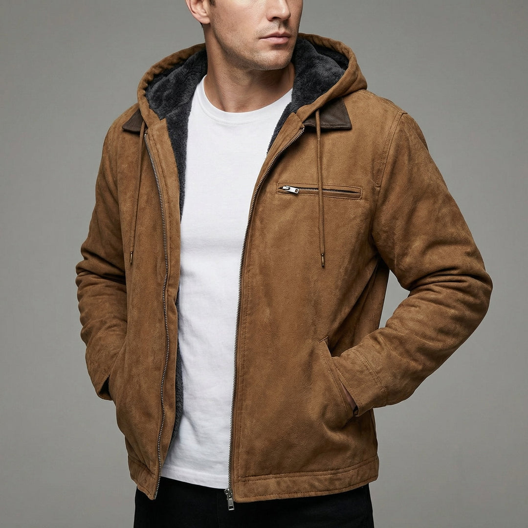Men's Freddie casual winter coat, warm and durable for outdoor activities. Features zip pockets for essentials.