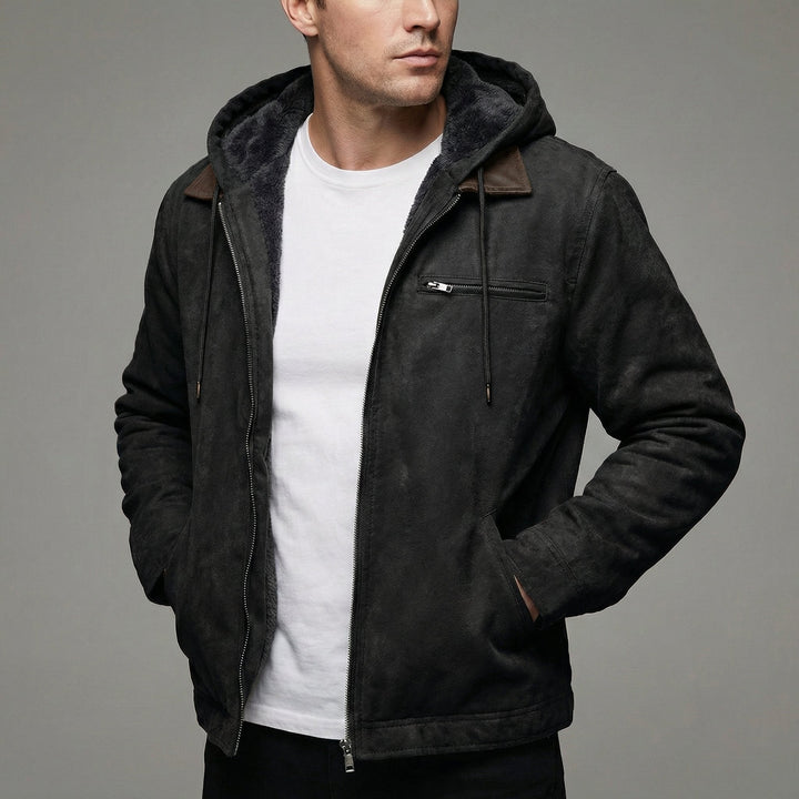 Stylish men's Freddie casual winter jacket with multiple zip pockets, perfect for cold weather and everyday wear.
