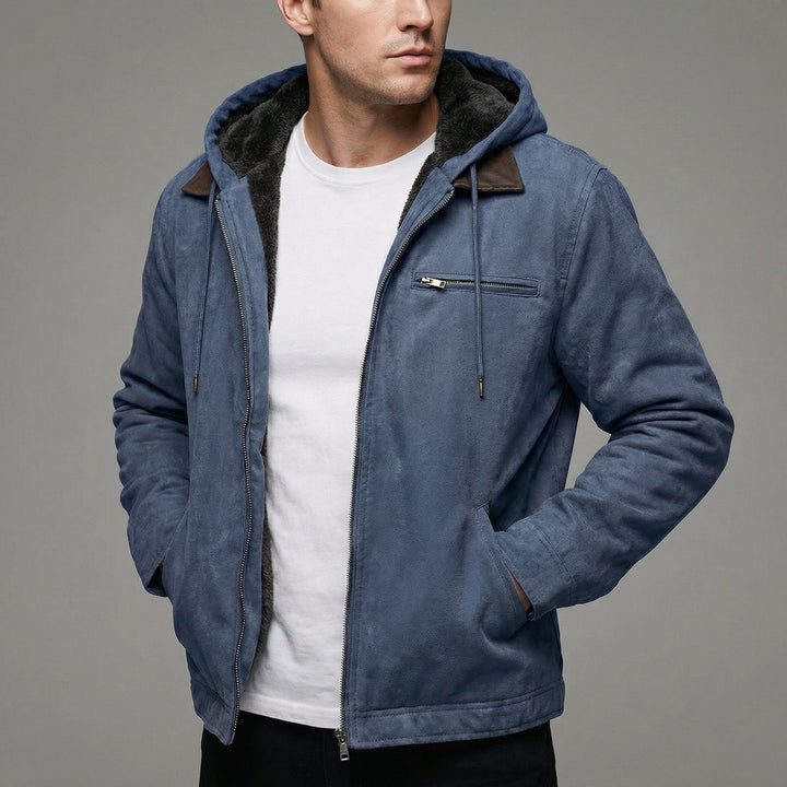 Men's Freddie winter jacket, a versatile casual coat with convenient zip pockets for outdoor warmth and style.