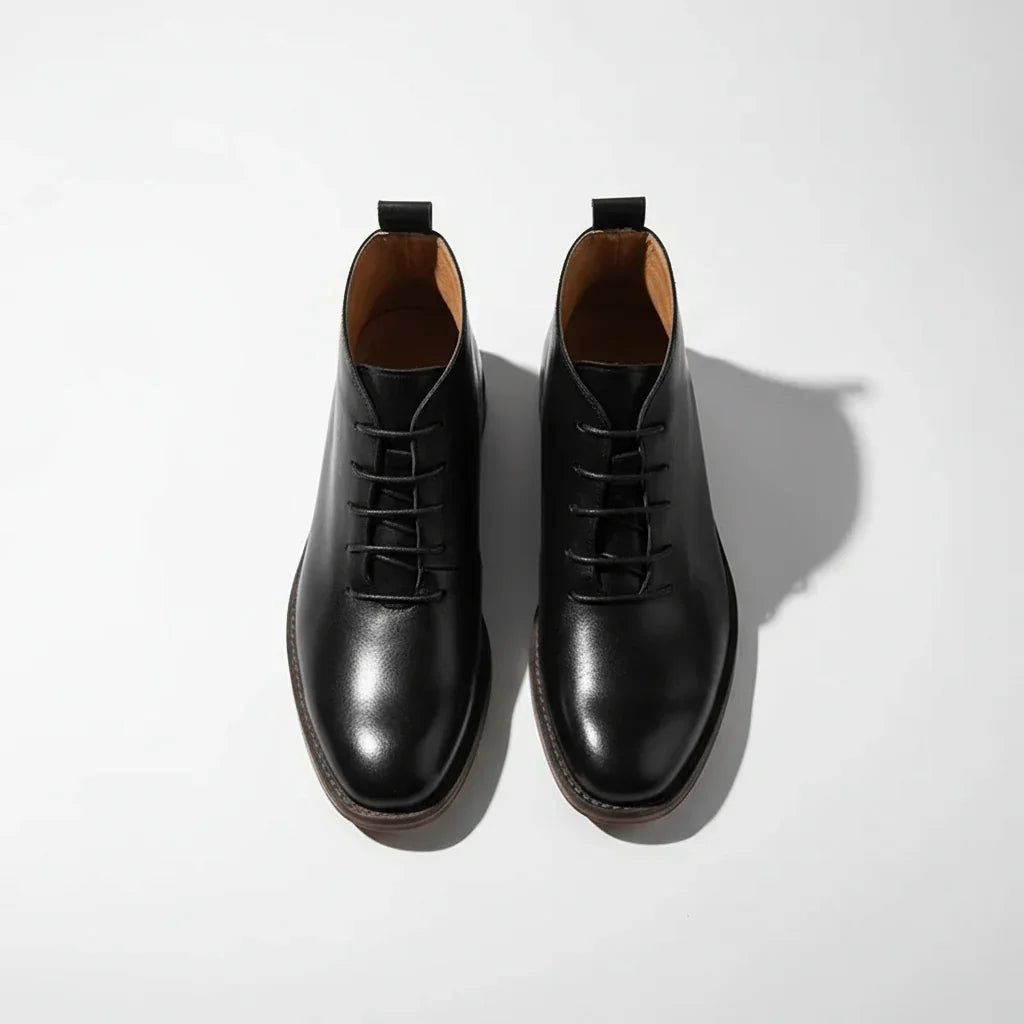 Classic men's brown ankle boots, hand-finished for superior quality, perfect for formal & casual outfits.