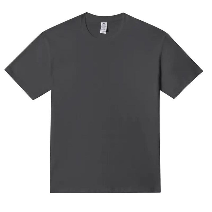 Versatile men's high neck long sleeve t-shirt, a minimalist basic top for any casual outfit.