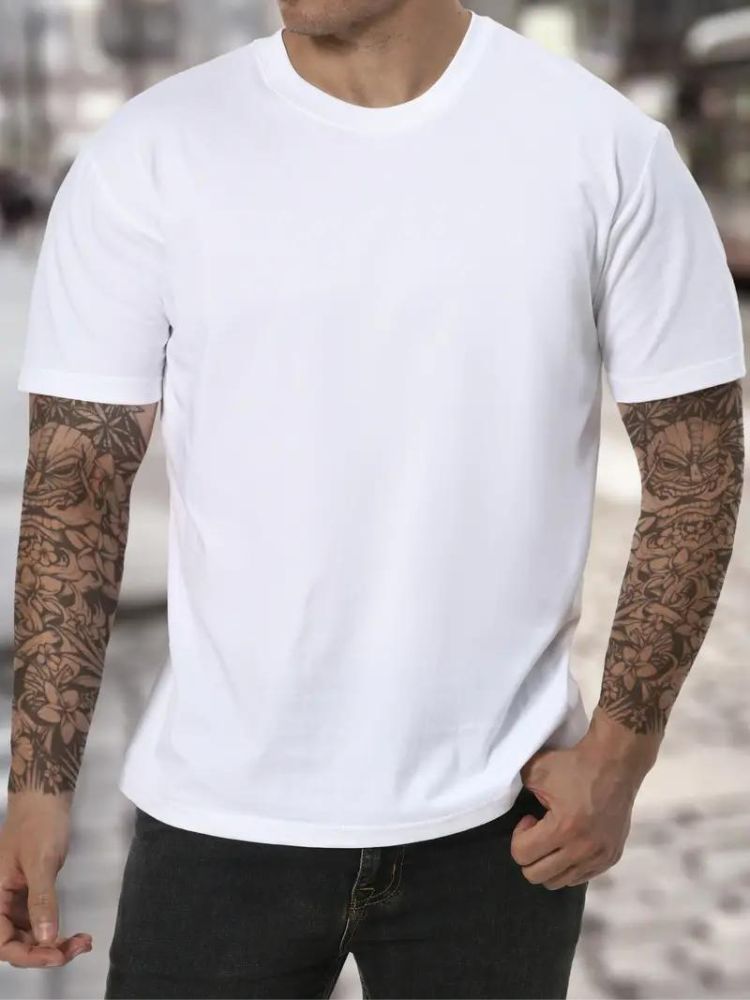 Stylish men's high neck long sleeve top, essential for a modern, comfortable everyday look.
