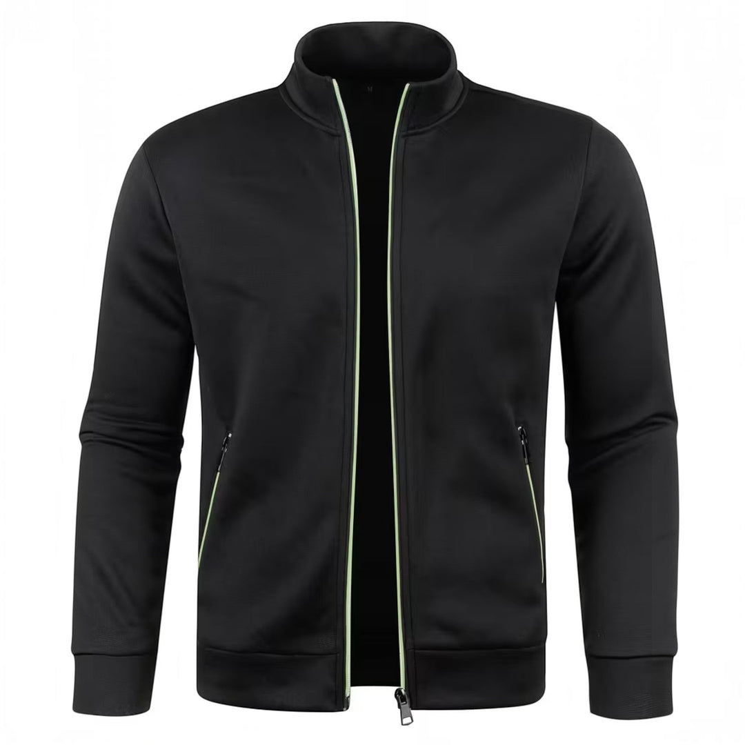 Men's smart casual high neck pullover, relaxed fit, timeless fashion piece.