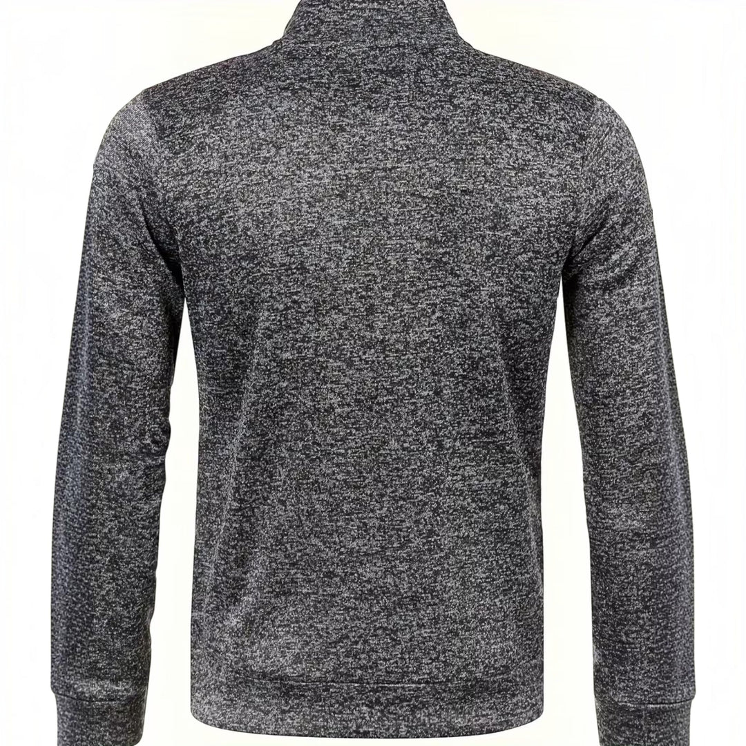 Classic men's high neck sweater, long sleeve, perfect for autumn casual wear.