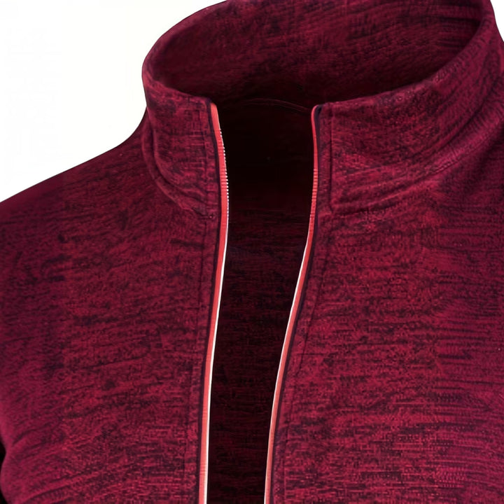 Stylish men's high neck pullover, relaxed fit, great for casual comfort.