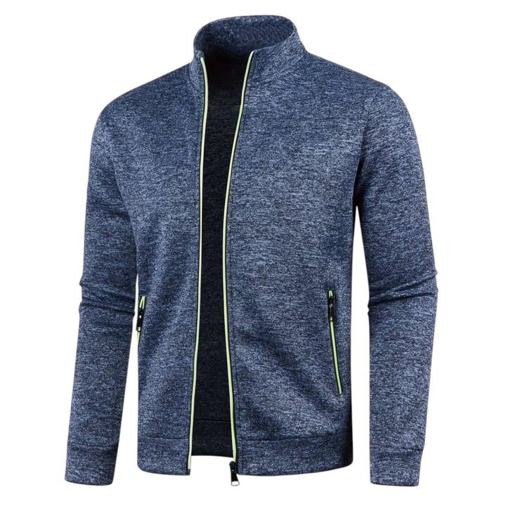 Men's casual high neck pullover, relaxed fit, essential for winter fashion.