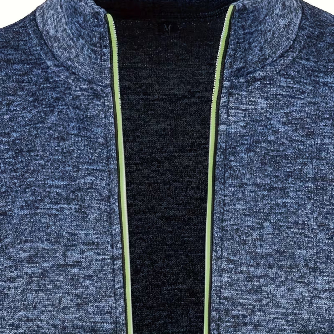 Autumn fashion men's high neck pullover, relaxed fit, comfortable & warm.