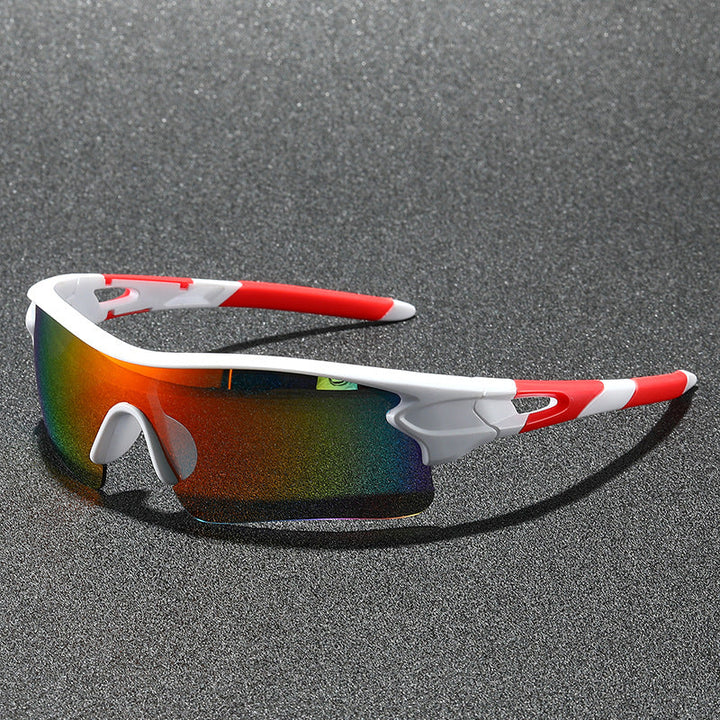 Men's athletic sport sunglasses, polarized and UV protective, ready for any outdoor challenge & activity.