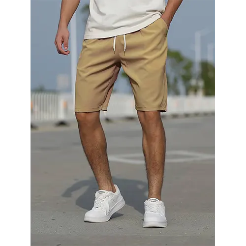 Stylish men's high waist summer shorts, perfect for beachwear, vacation, or everyday wear.