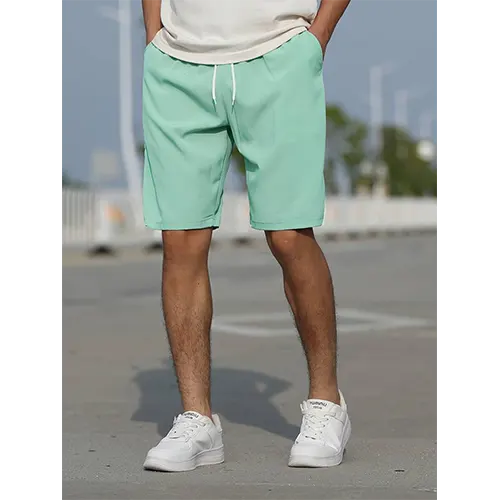Breathable & comfortable men's high waist summer shorts, ideal for warm weather activities.