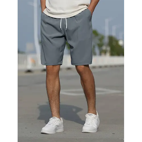 Versatile men's high waist summer shorts, perfect for athletic, casual, or vacation wear.