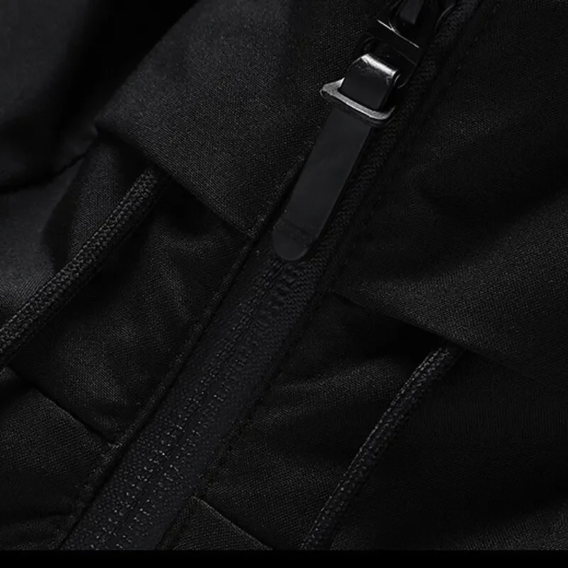 Cozy men's insulated hooded puffer jacket, perfect for winter comfort and warmth.