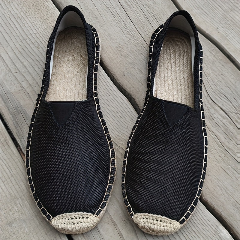 Comfortable men's Hugo espadrille shoes, ideal for warm weather, featuring an elegant slip-on design.