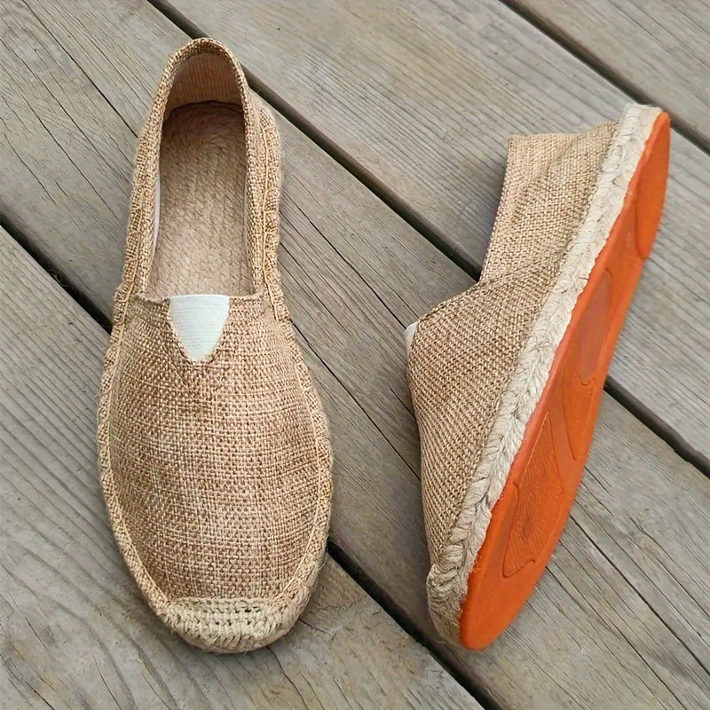 Lightweight Hugo men's espadrille shoes, perfect for a relaxed summer look, easy to slip on.