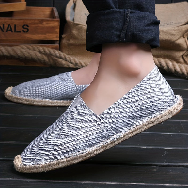 Slip-on Hugo espadrilles for men, designed for summer comfort and effortless elegant style.