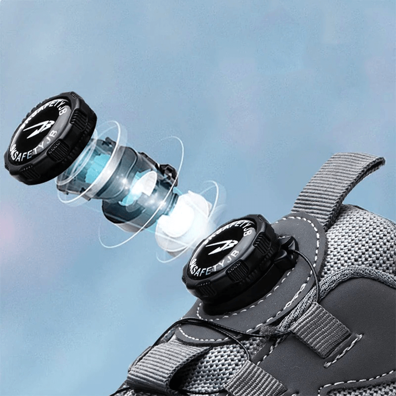 Indestructible men's safety sneakers, steel toe, non-slip work footwear offering ultimate protection.