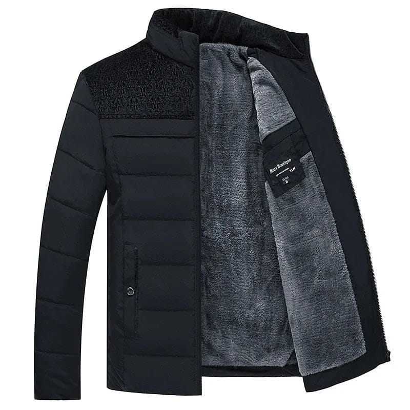 Durable men's insulated winter jacket, providing exceptional warmth and weather protection for cold climates.