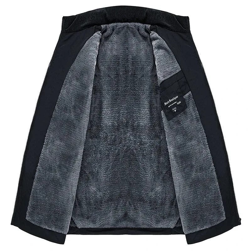 Men's casual insulated winter coat, a stylish and warm outerwear choice for cold weather fashion.