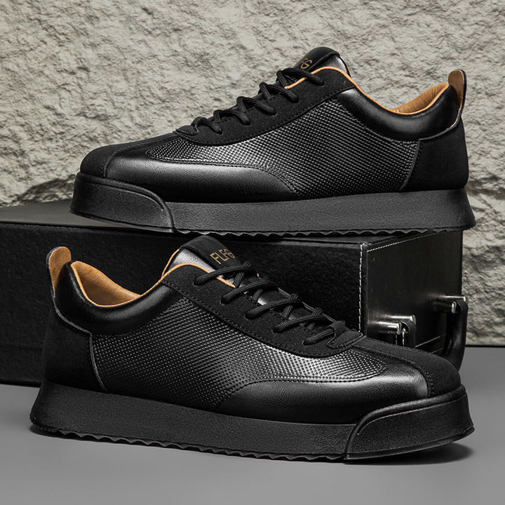 Authentic Italian style men's fashion sneakers. Versatile, comfortable brown shoes for smart casual & daily outfits.
