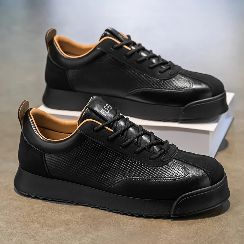 Stylish men's Italian sneakers. Versatile brown casual shoes for everyday comfort & smart casual fashion.