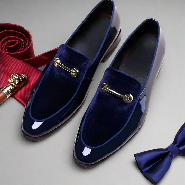 Men's Italian style slip-on dress loafers for formal occasions & weddings. Elegant pointed toe.
