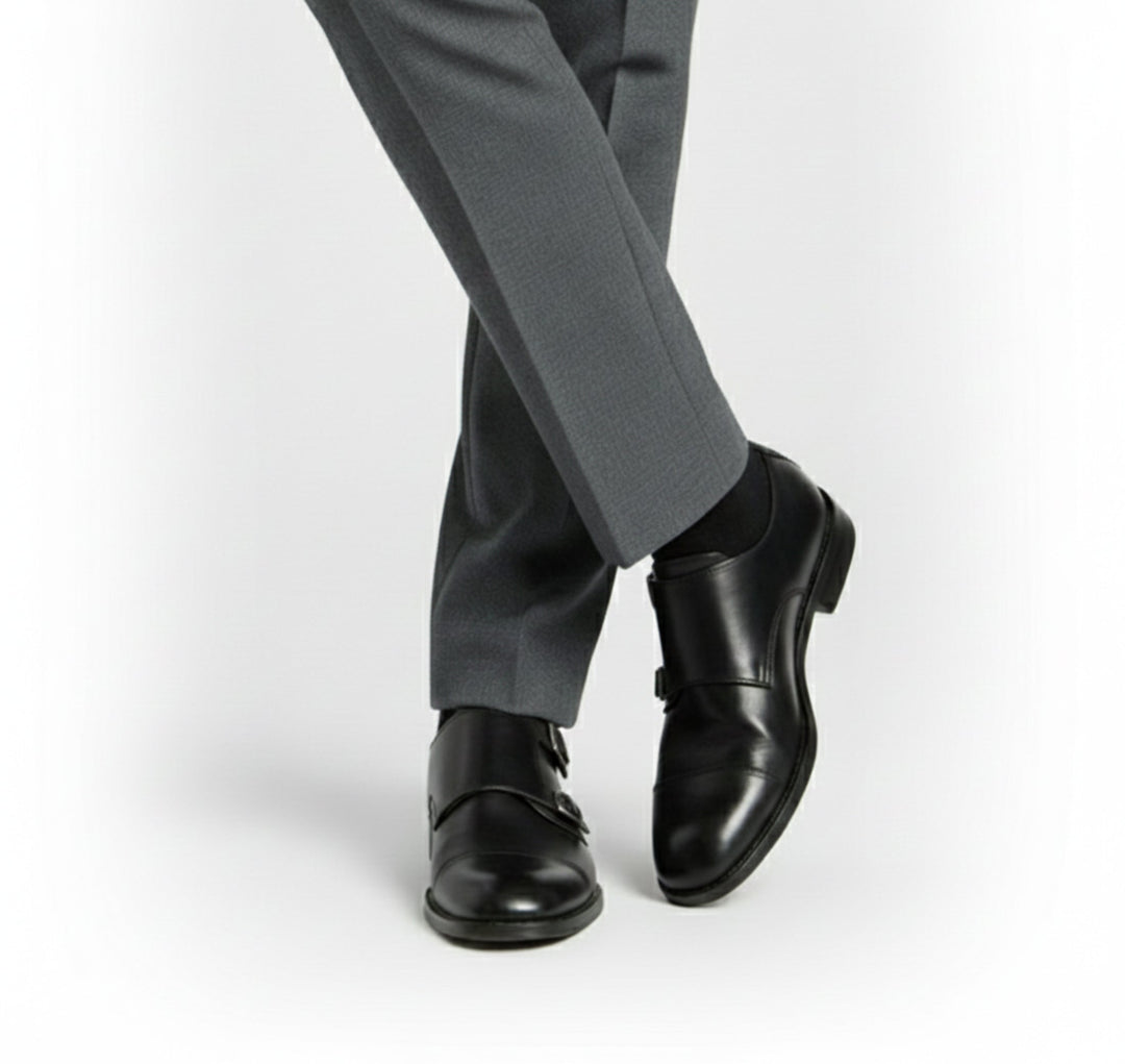 Brown men's Italian style slip-on loafers. Classic smart casual & formal footwear for men.