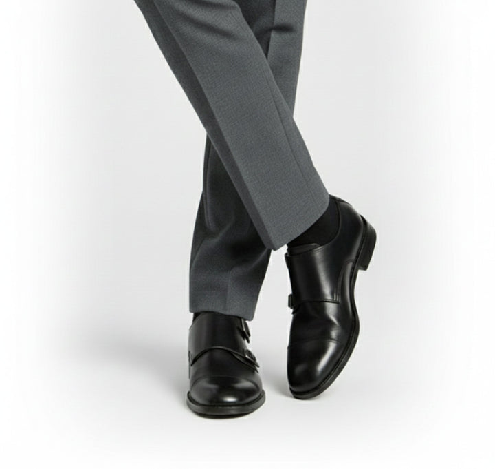 Brown men's Italian style slip-on loafers. Classic smart casual & formal footwear for men.