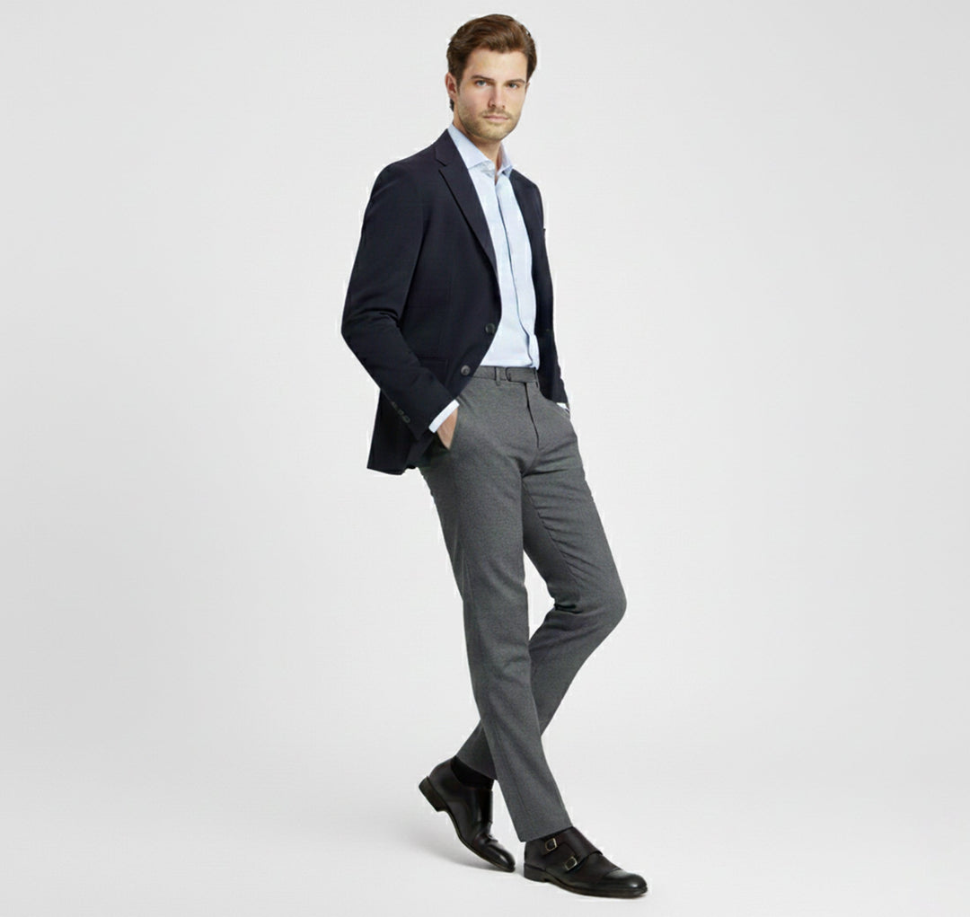 Milano design men's slip-on loafers. Comfortable Italian style dress shoes for smart casual wear.