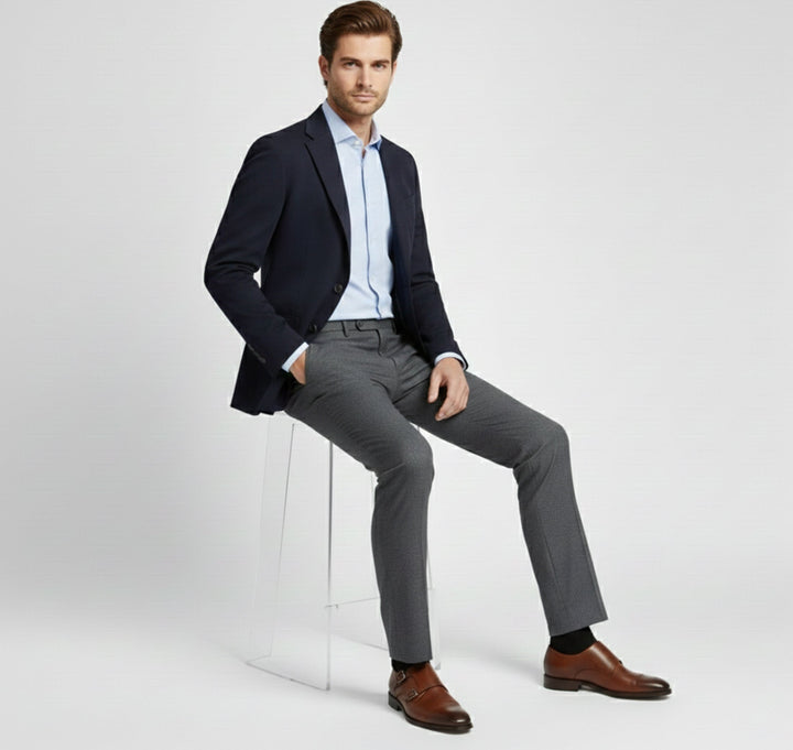 Premium Italian style men's slip-on loafers. Milano design, perfect formal & smart casual dress shoes.