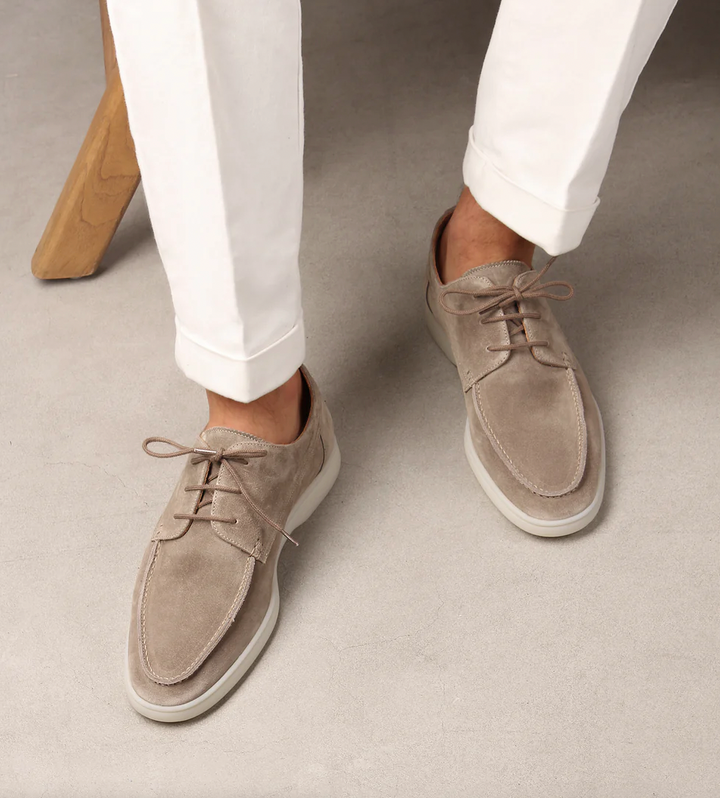 Durable men's lace-up casual shoes, great as everyday sneakers for walking comfort.