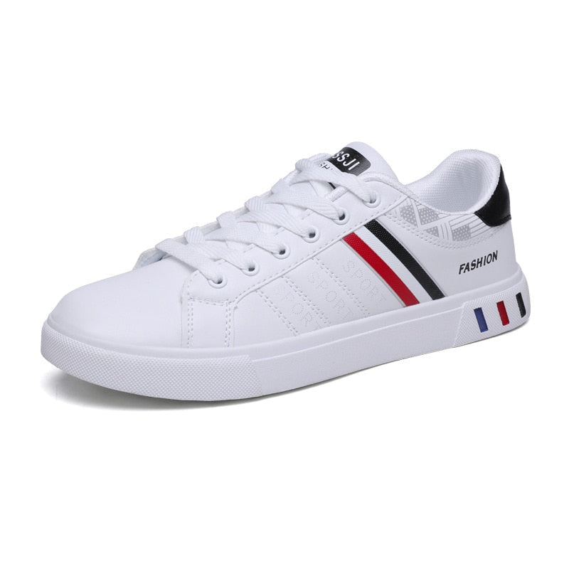 Classic men's lace-up casual sneakers for spring & summer. Low-top design with comfortable cushioning, ideal for walking.