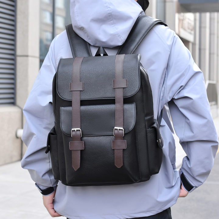 Men's large capacity commuter backpack in oxford style, perfect for daily carry, work, and travel.