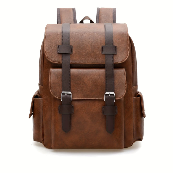 Men's large capacity travel backpack with durable oxford fabric, ideal for weekend trips & daily carry.
