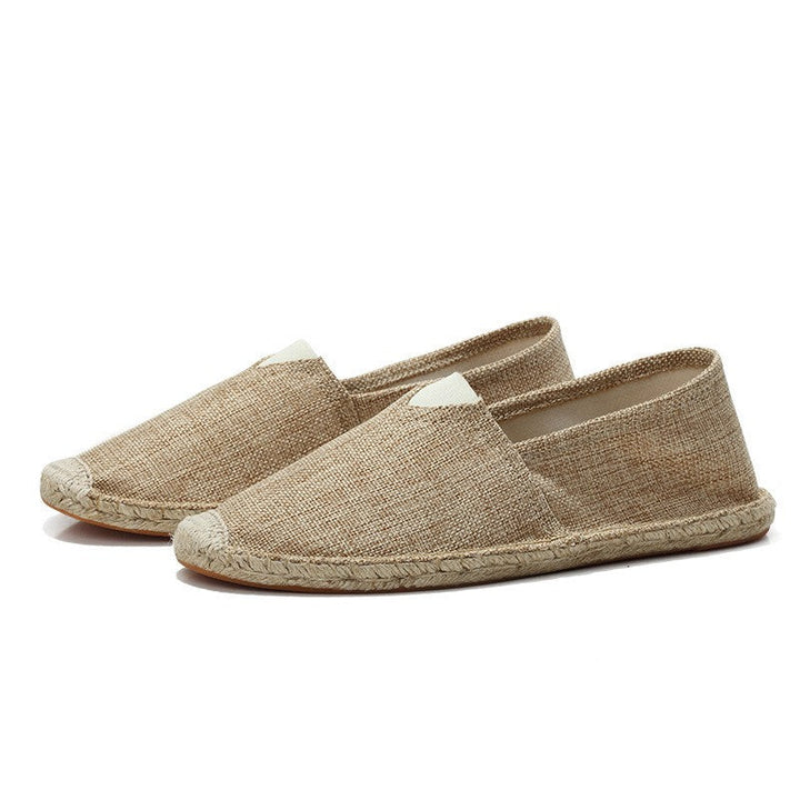 Comfortable men's slip-on summer loafers, perfect breathable espadrilles for beach or vacation wear.