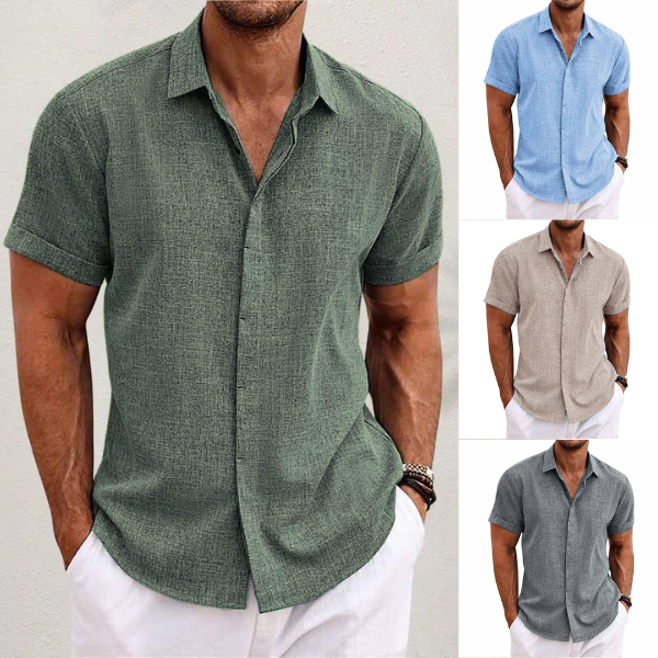 Men's casual Oxford shirt, lightweight and breathable for effortless summer style.