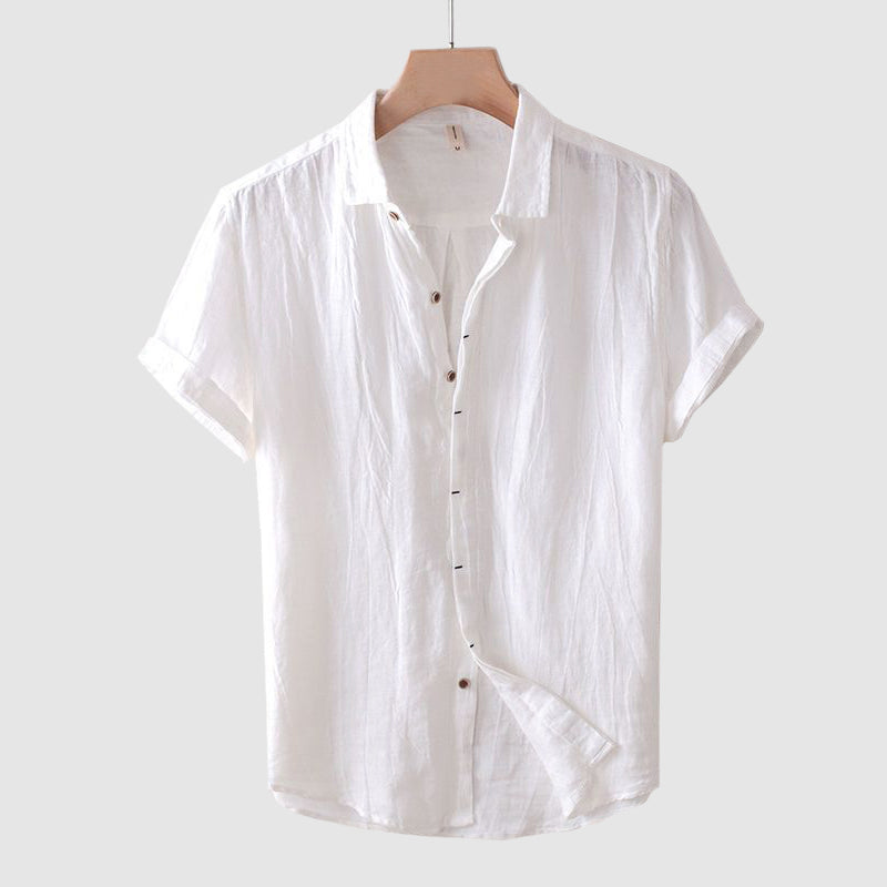 Lightweight & breathable men's short sleeve shirt, a comfortable casual top for warm weather fashion.