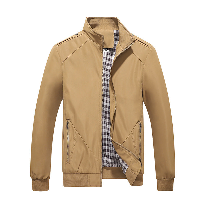 Versatile men's lightweight casual jacket, ideal for spring & summer style. Modern outerwear for everyday comfort.
