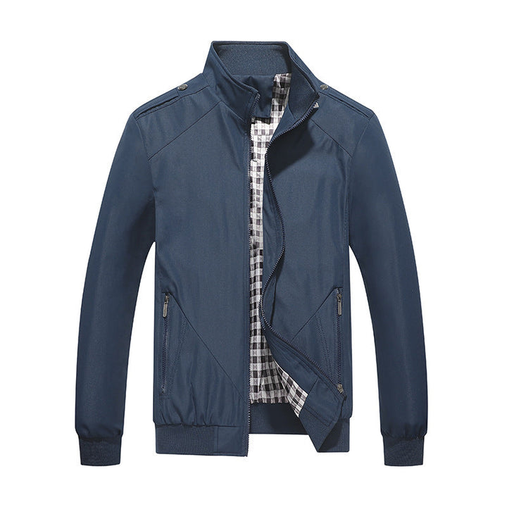 Stylish men's lightweight jacket, perfect casual outerwear for cool spring evenings & summer days. Modern versatile style.
