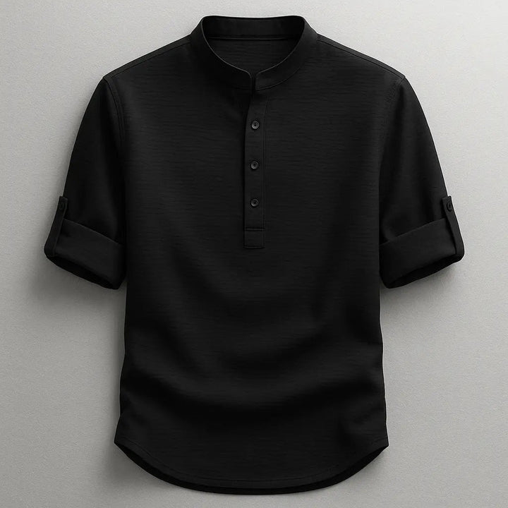 Modern fit men's lightweight casual shirt, ideal for everyday wear, versatile office or travel fashion.