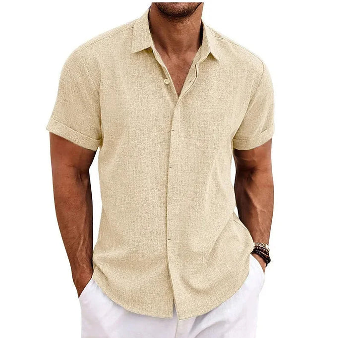 Versatile men's summer shirt. Breathable, lightweight, short sleeve for ultimate comfort and casual style.
