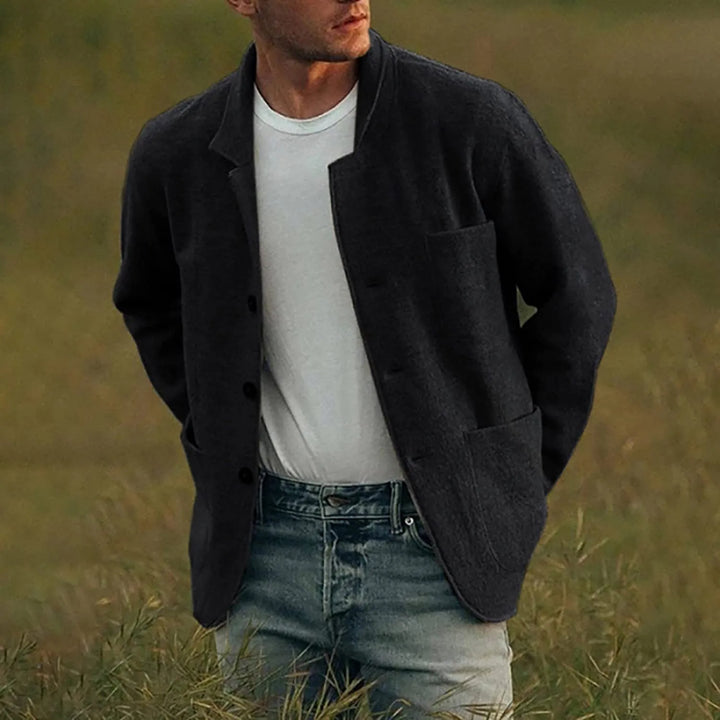 Men's modern style blazer, lightweight and perfect for smart casual, boasting ample functional pockets.