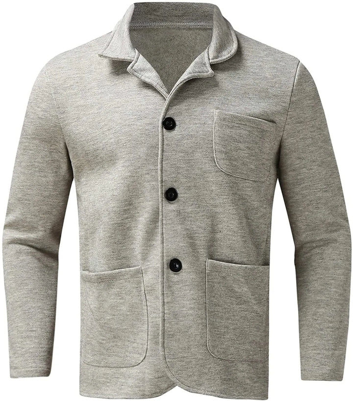 Stylish men's casual blazer, lightweight for everyday wear, featuring multiple functional pockets.