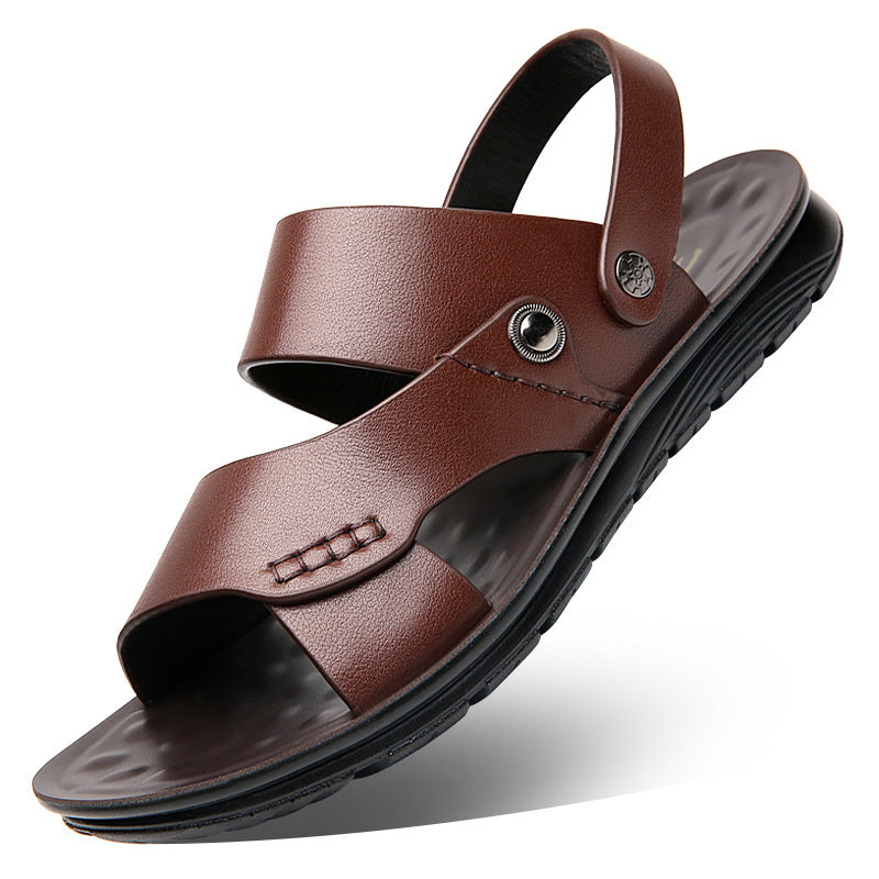 Stylish men's open-toe slingback sandals, perfect for summer fashion, casual outings & relaxed wear.
